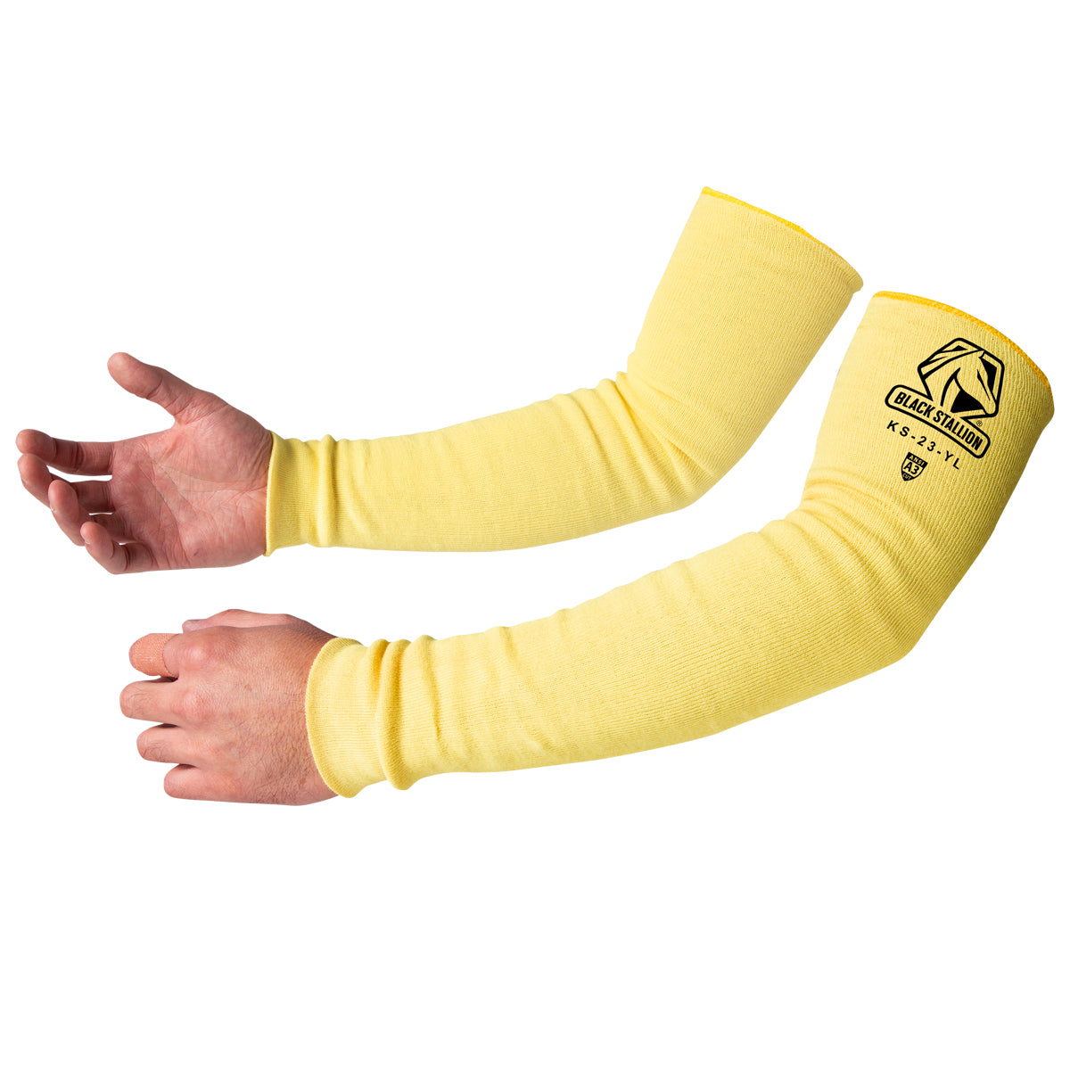 Black Stallion KS-23-YL 23 Inch Standard Para Aramid Knit Sleeve (Pair)