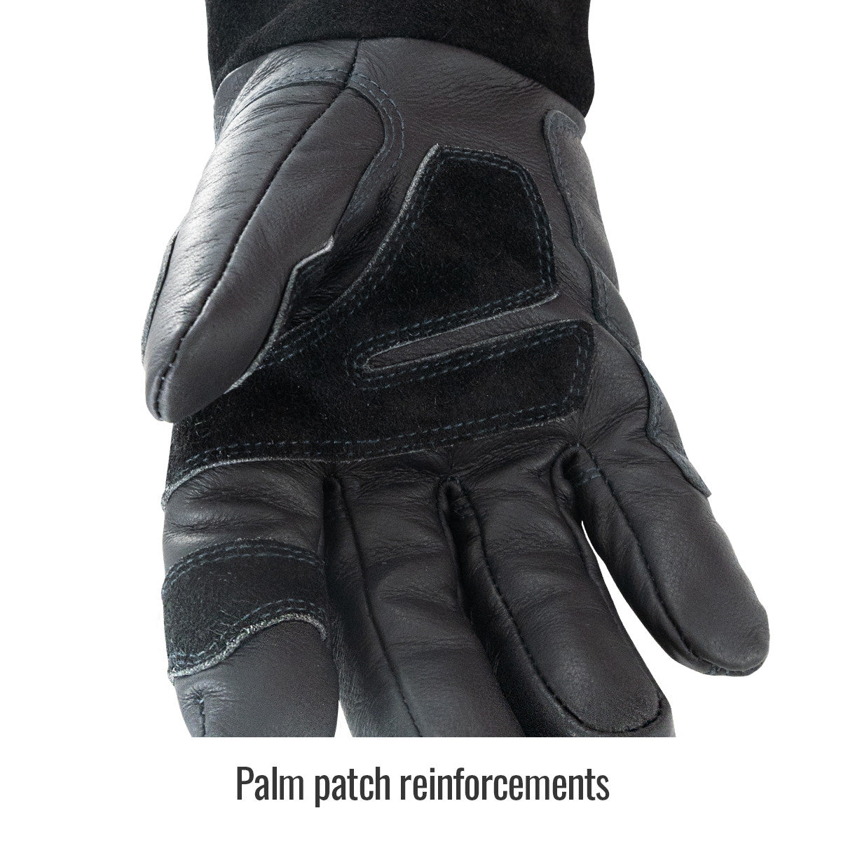 Palm patch reinforcements — Black Stallion LS50 welding gloves