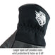 Longer open cuff provides more wrist protection & faster on & off — Black Stallion LT50 welding gloves