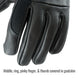 Middle, ring, pinky finger, & thumb covered in goatskin — Black Stallion LT50 welding gloves