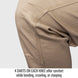 Darts ON Each Knee offer comfort while bending, crawling, or stooping — Black Stallion PF5530-KH utility pant