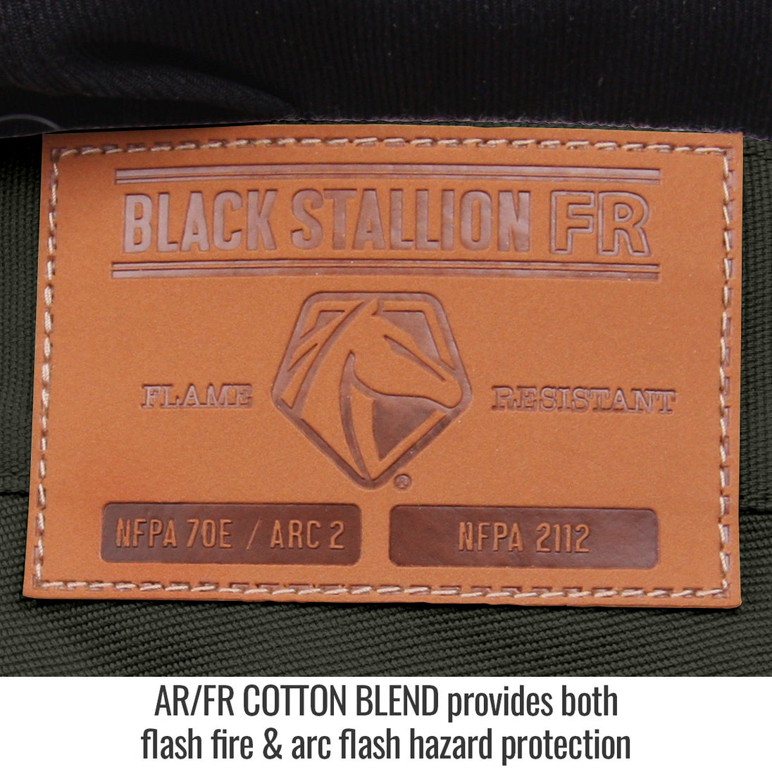 Ar/fr Cotton Blend provides both flash fire & arc flash hazard protection — Black Stallion PF5532-CG utility pant