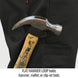 Lips Flat Hammer Loop holds hammer, mallet, or clip-on tools — Black Stallion PF5532-CG utility pant