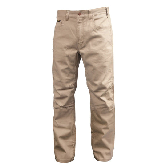 Black Stallion PF5532-KH 10 oz AR/FR Stretch Canvas 32” Inseam Utility Pant (NFPA2112 / 70E), Khaki
