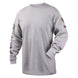 Black Stallion TF2510-GY 7 oz FR Cotton Long Sleeve t, Shirt (NFPA 2112 / 70E), Gray
