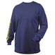 Black Stallion TF2510-NV 7 oz FR Cotton Long Sleeve t, Shirt (NFPA 2112 / 70E), Navy