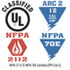 NFPA 2112 & NFPA 70E Certified (ppe Cat 2) — Black Stallion TF2520-NG FR garment