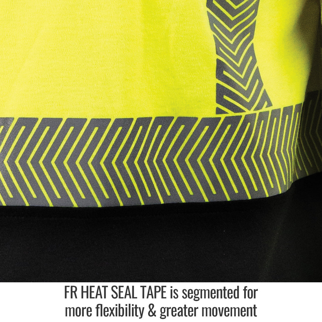 FR Heat Seal Tape is segmented for more flexibility & greater movement — Black Stallion TF3030-HB long sleeve