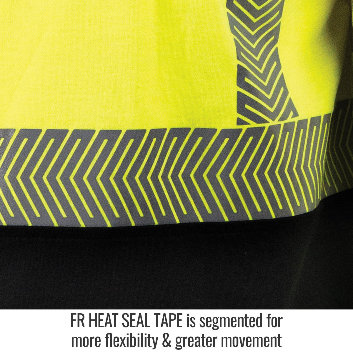 FR Heat Seal Tape is segmented for more flexibility & greater movement — Black Stallion TF3030-HB long sleeve