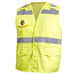 Black Stallion VF1110-HY 9 oz FR Cotton Vest With Silver Reflective (NFPA 70E), ANSI hi, Vis