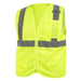 Black Stallion VS2020-LM ANSI Class 2 Hi-Vis Standard Safety Vest, Safety Lime