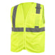 Black Stallion VS2020-LM ANSI Class 2 Hi-Vis Standard Safety Vest, Safety Lime