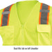 Dual Mic tab on left shoulder — Black Stallion VS2035-LM safety vest