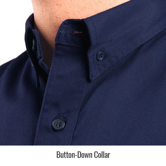 Detail view of the Black Stallion WF2110-NV work shirt