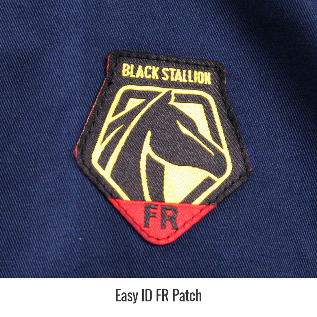 Easy ID FR Patch — Black Stallion WF2110-NV work shirt