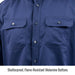 Shatterproof, Flame-Resistant Melamine Buttons — Black Stallion WF2110-NV work shirt