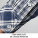 2-snap Barrel Cuffs add a distinctly Western flair — Black Stallion WF2110-PB work shirt