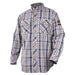 Black Stallion WF2110-PB 7 oz FR Cotton Work Shirt (NFPA 2112 / 70E), Blue Plaid