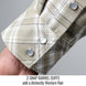 2-snap Barrel Cuffs add a distinctly Western flair — Black Stallion WF2110-PK work shirt