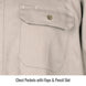 Chest Pockets with Flaps & Pencil Slot — Black Stallion WF2110-ST work shirt