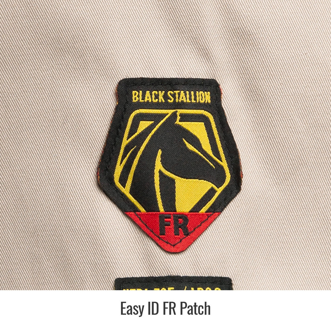 Detail view of the Black Stallion WF2112-ST work shirt