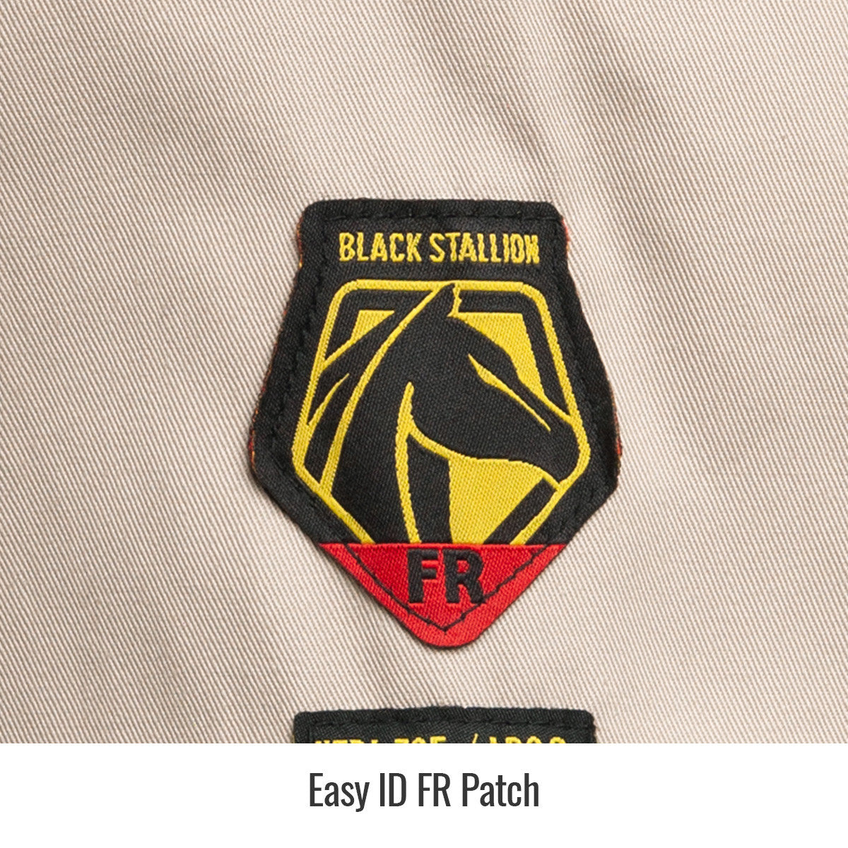 Detail view of the Black Stallion WF2112-ST work shirt