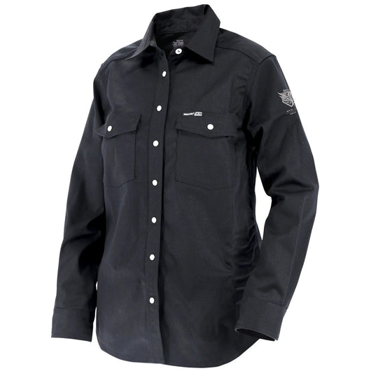 Black Stallion WF3515-BK Anglefire Women Work Shirt (NFPA 2112 / 70E), Black
