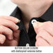 Button Collar Closure with shatterproof melamine button — Black Stallion WF3515-BK work shirt