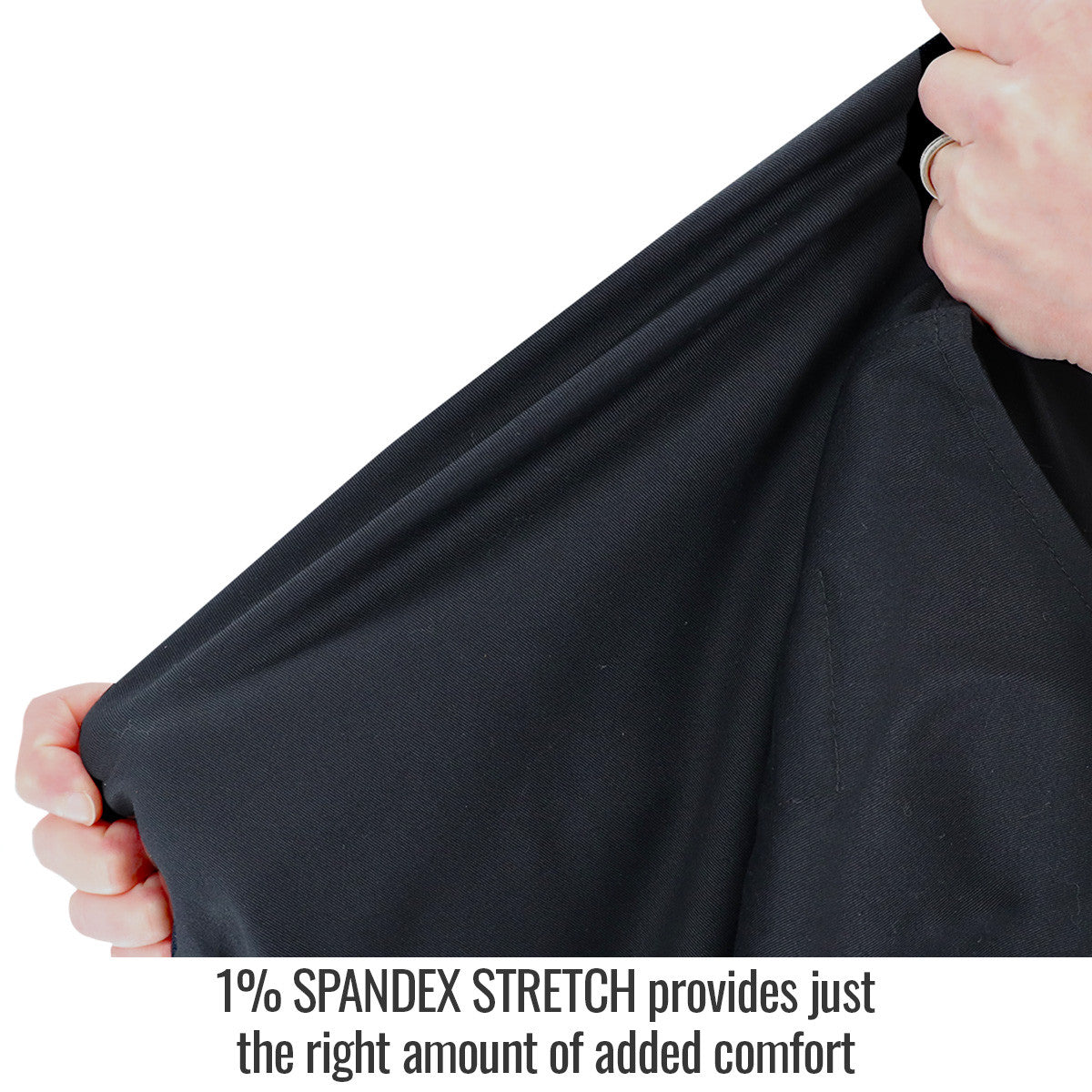 Spandex Stretch provides just the right amount of added comfort — Black Stallion WF3515-BK work shirt