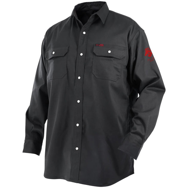 Black Stallion WF3530-BK BSX Men Work Shirt (NFPA 2112 / 70E), Black