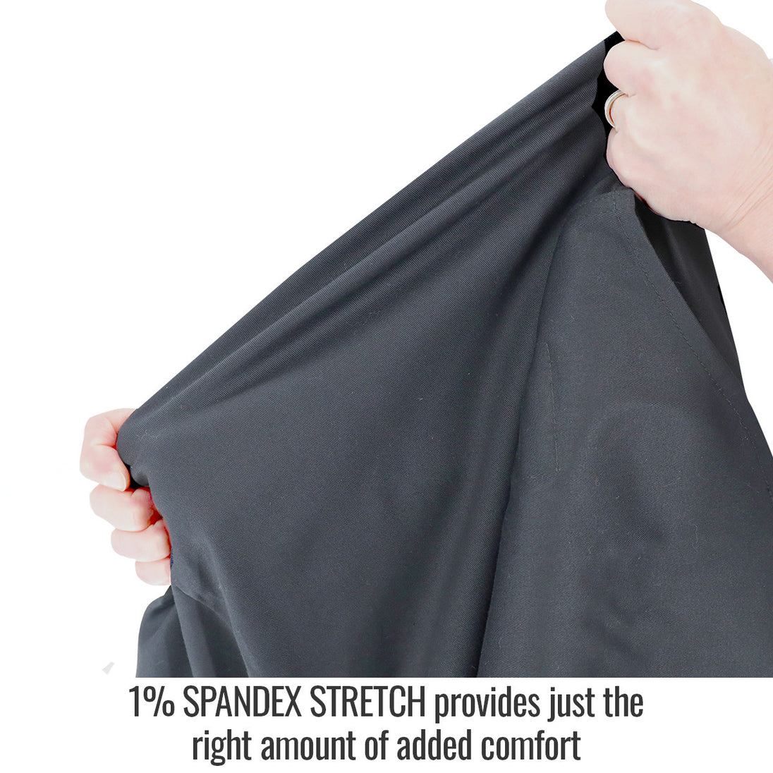 Spandex Stretch provides just the right amount of added comfort — Black Stallion WF3530-BK work shirt