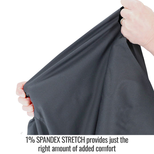 Spandex Stretch provides just the right amount of added comfort — Black Stallion WF3530-BK work shirt